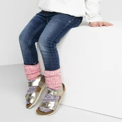 Cheap Birkenstock Cotton Slub Kids Desert Rose