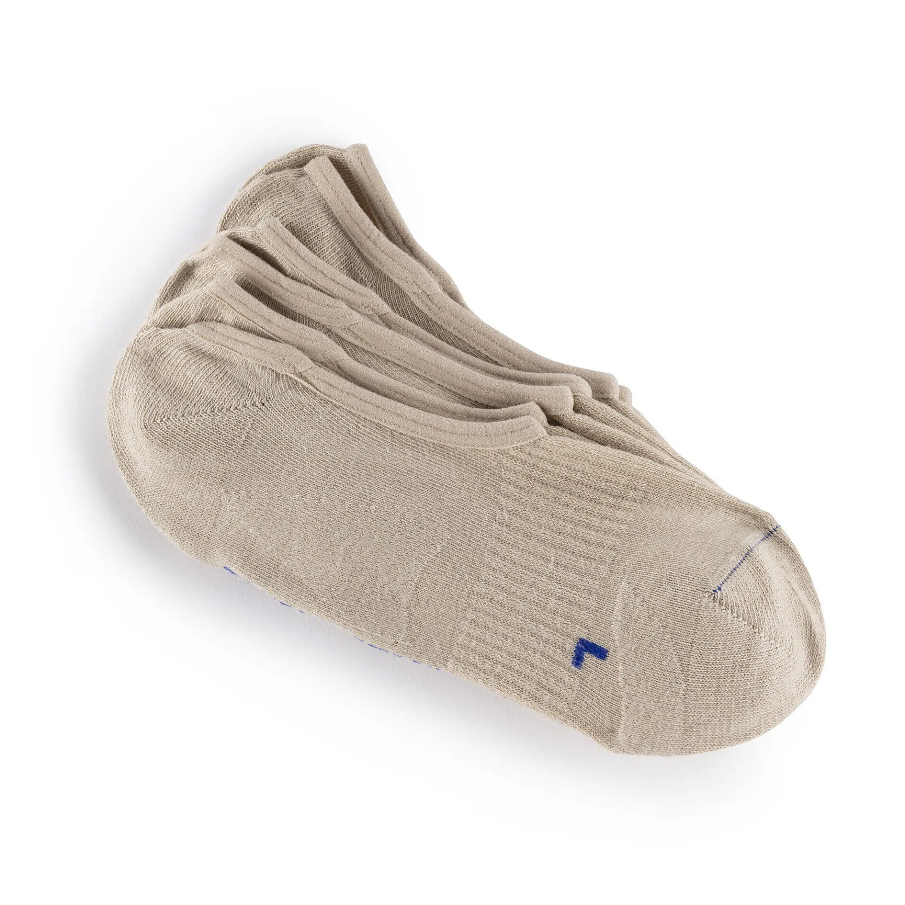 Hot Birkenstock Cotton Sole Invisible Damer Beige
