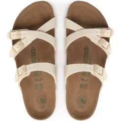 Shop Birkenstock Franca Vegan Canvas Eggshell