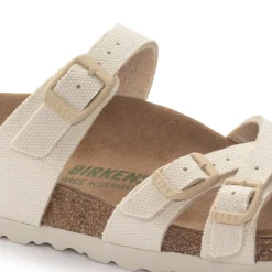 Shop Birkenstock Franca Vegan Canvas Eggshell