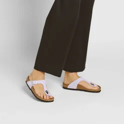 New Birkenstock Gizeh Soft Birki Vegan Purple Fog