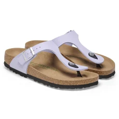 New Birkenstock Gizeh Soft Birki Vegan Purple Fog