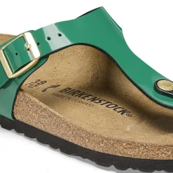 Cheap Birkenstock Gizeh Patent Digital Green