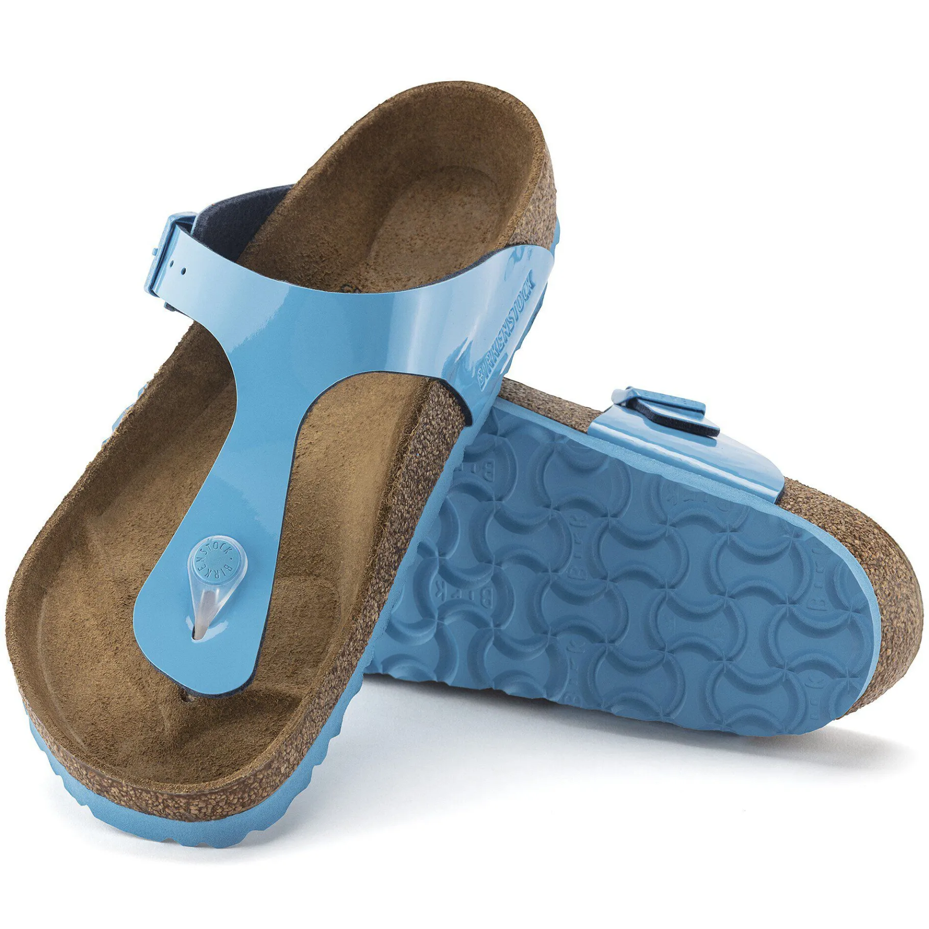 Clearance Birkenstock Gizeh Patent Sky Blue