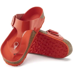 New Birkenstock Gizeh Big Buckle High Shine Tomato