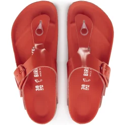 New Birkenstock Gizeh Big Buckle High Shine Tomato
