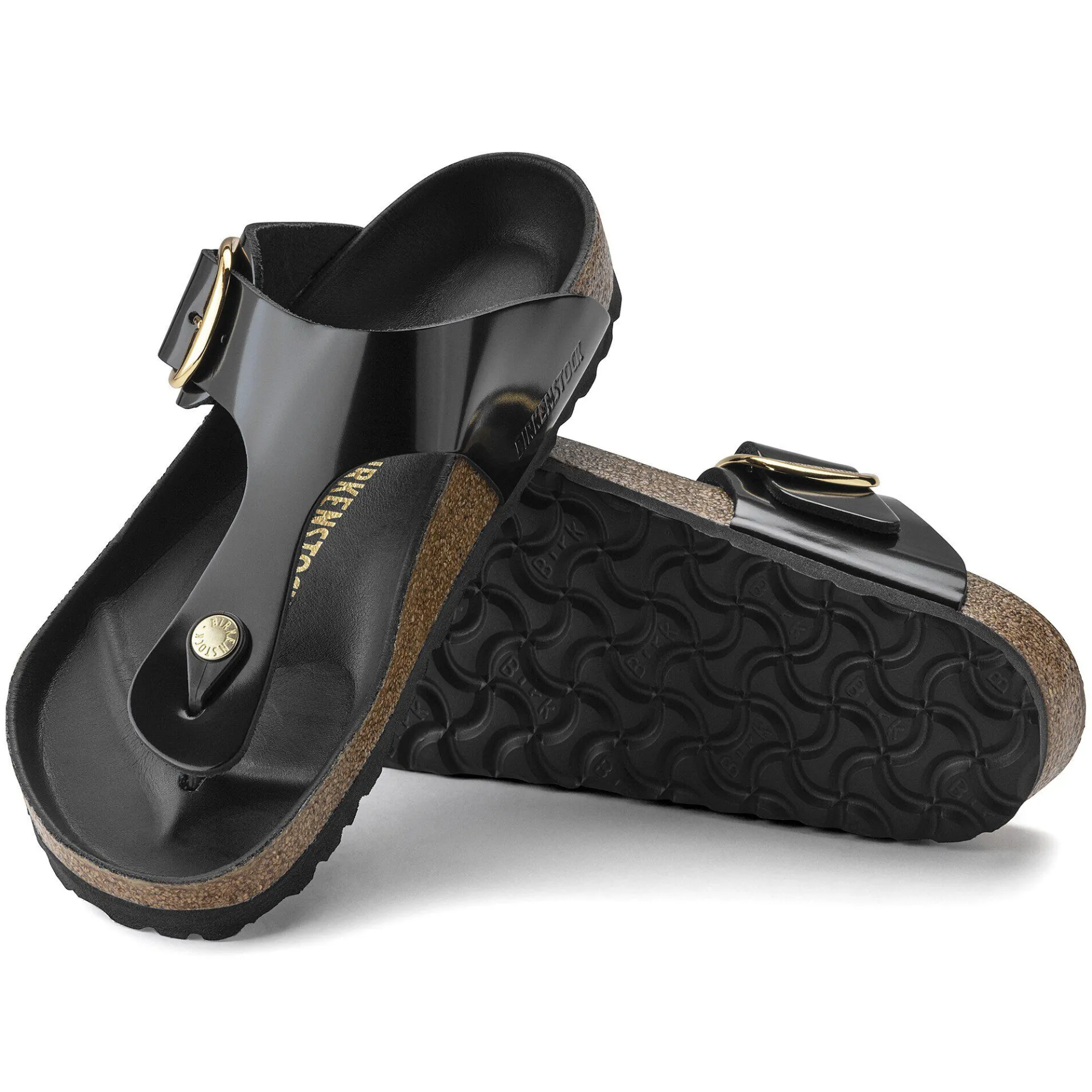Store Birkenstock Gizeh Big Buckle High Shine Black