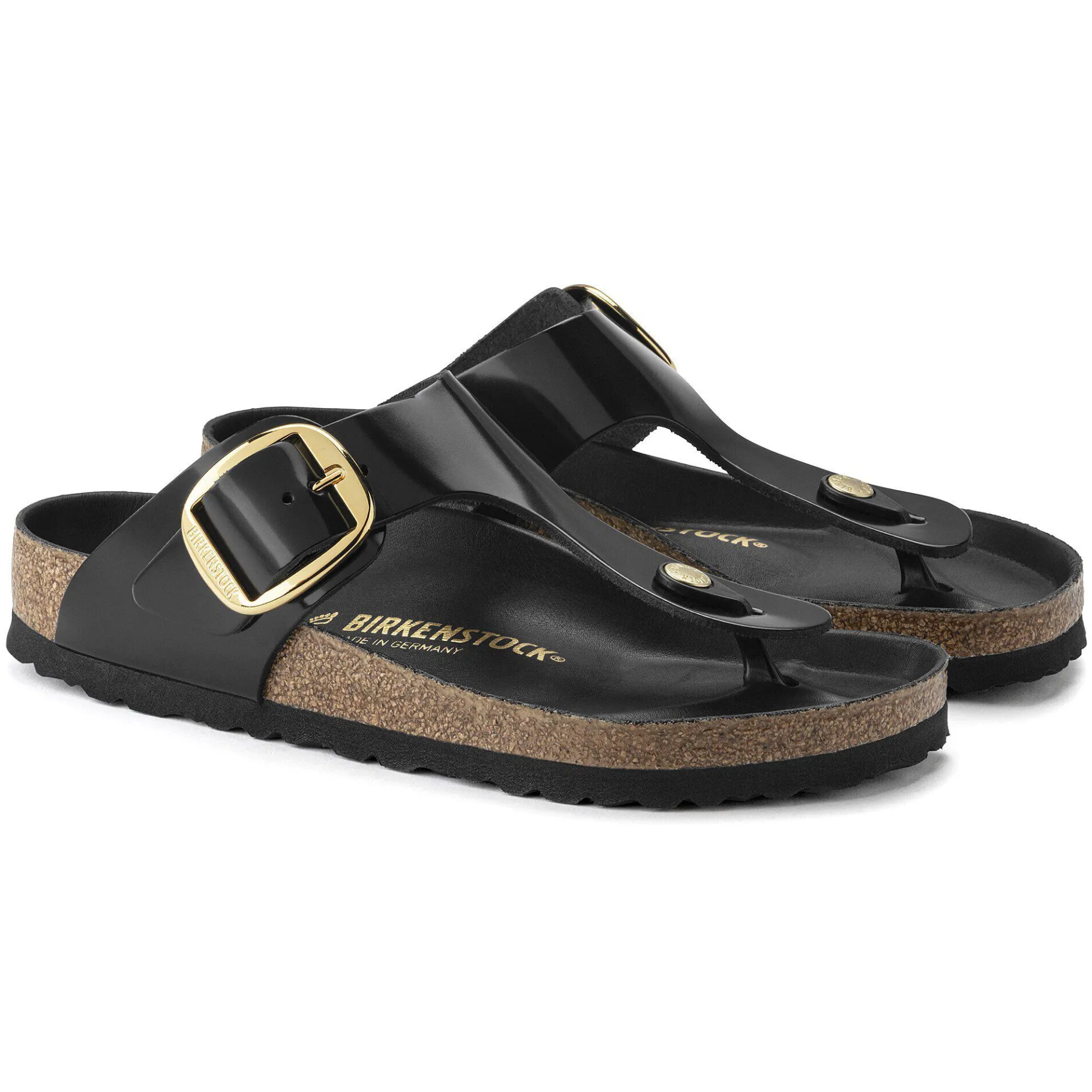 Store Birkenstock Gizeh Big Buckle High Shine Black