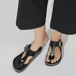 Store Birkenstock Gizeh Big Buckle High Shine Black