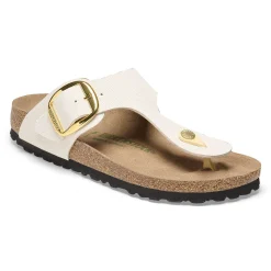 Best Sale Birkenstock Gizeh Big Buckle Rivet Logo Canvas Eggshell