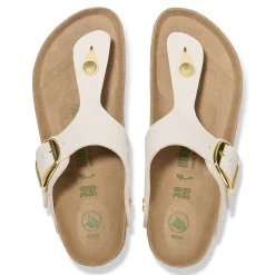Best Sale Birkenstock Gizeh Big Buckle Rivet Logo Canvas Eggshell