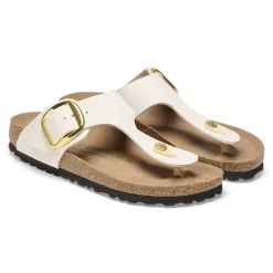 Best Sale Birkenstock Gizeh Big Buckle Rivet Logo Canvas Eggshell
