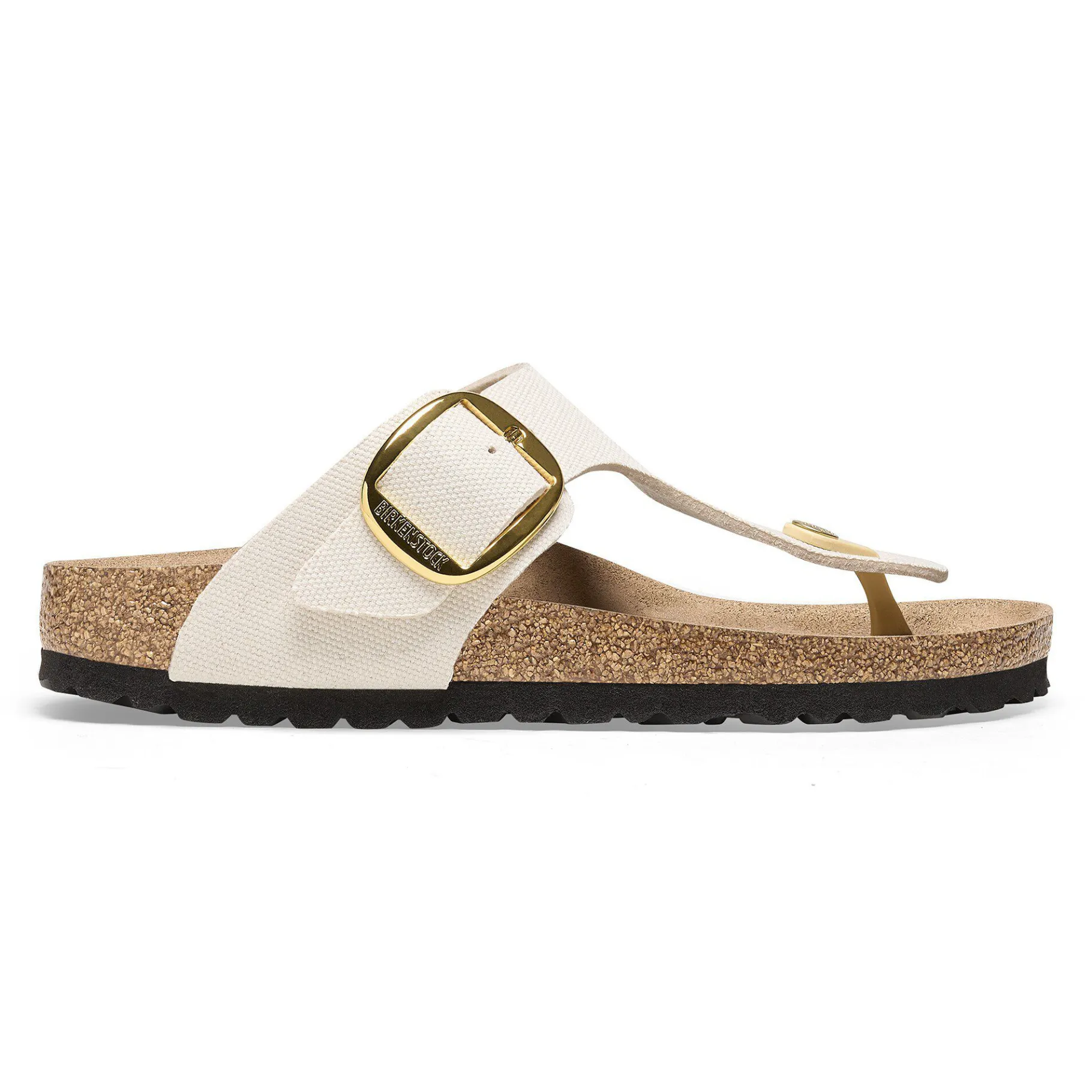 Best Sale Birkenstock Gizeh Big Buckle Rivet Logo Canvas Eggshell