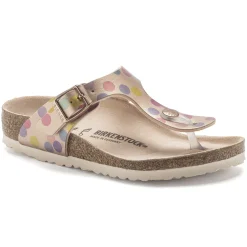 New Birkenstock Gizeh Kids Bs Electric Metallic Dots Copper