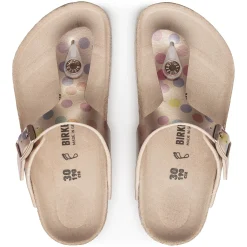 New Birkenstock Gizeh Kids Bs Electric Metallic Dots Copper