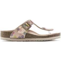 New Birkenstock Gizeh Kids Bs Electric Metallic Dots Copper