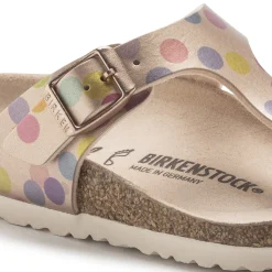 New Birkenstock Gizeh Kids Bs Electric Metallic Dots Copper