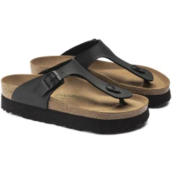 Discount Birkenstock Gizeh Platform Vegansk Black