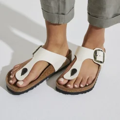 Sale Birkenstock Gizeh Vegan Big Buckle Eggshell