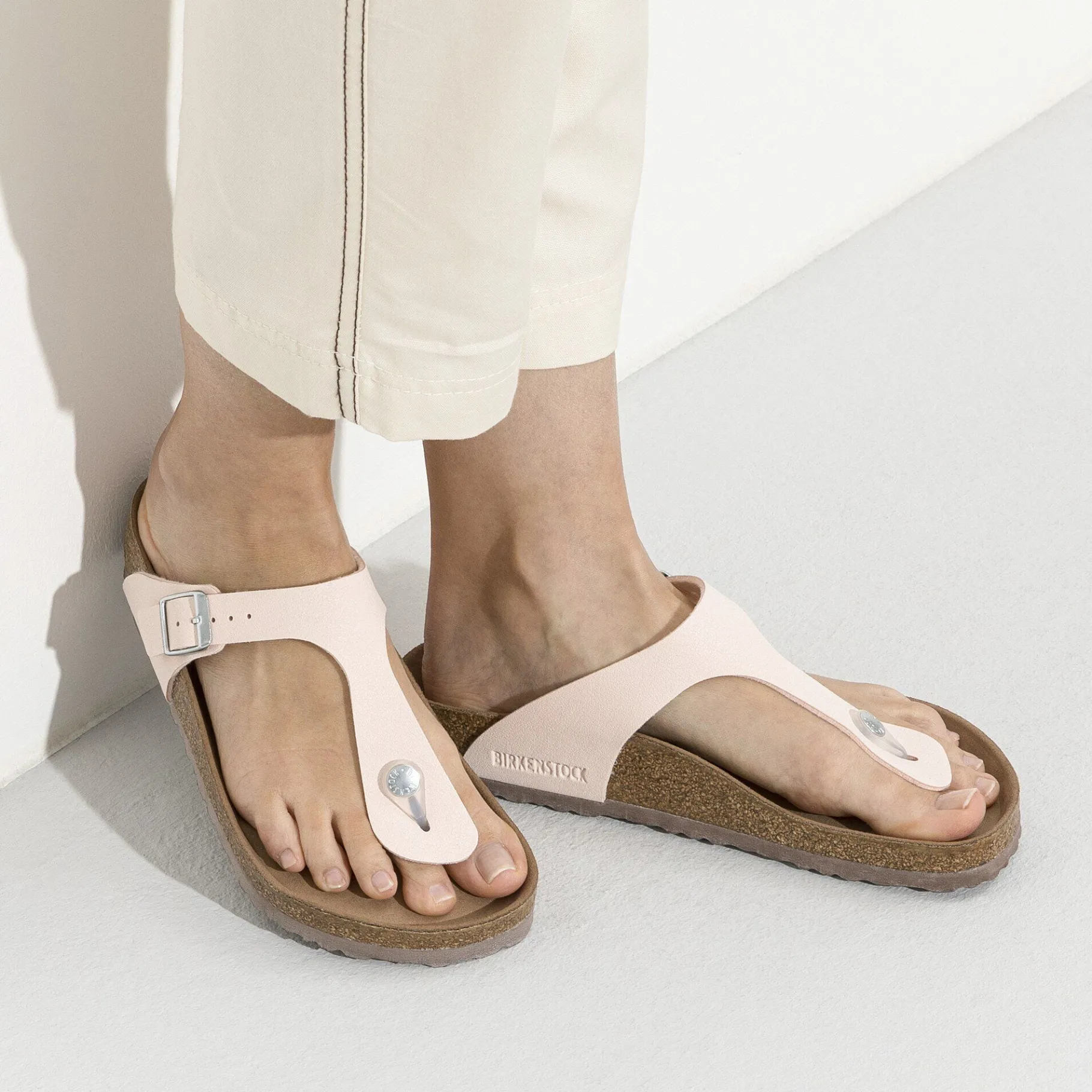 Store Birkenstock Gizeh Vegansk Light Rose