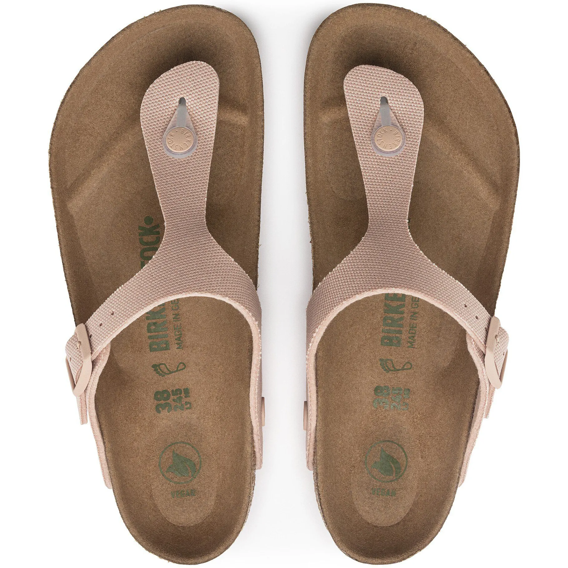 Shop Birkenstock Gizeh Vegansk Soft Pink