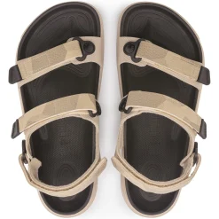 Cheap Birkenstock Kalahari Damer Futura Geometric Camo Beige