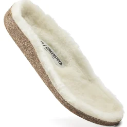 Shop Birkenstock Kids Lammeskind Fodseng Zermatt Sandshell/Creme