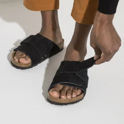 Shop Birkenstock Kyoto Desert Dust Black