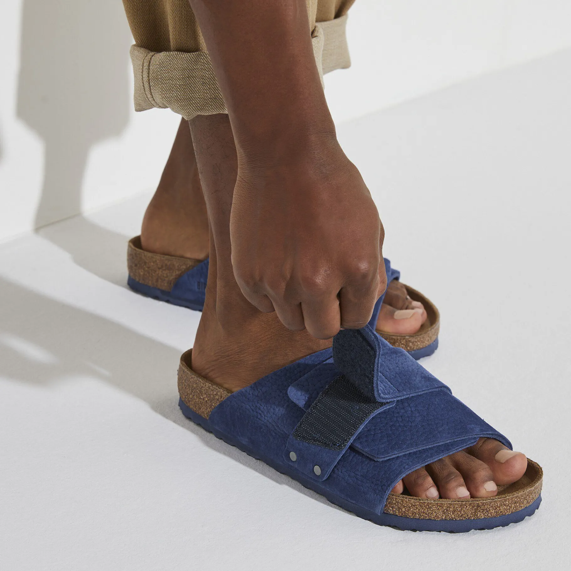 Discount Birkenstock Kyoto Desert Buck Indigo Blue