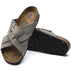 Sale Birkenstock Lugano Blod Fodseng Stone Coin