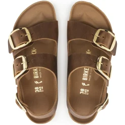 Shop Birkenstock Milano Big Buckle Cognac
