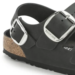 Cheap Birkenstock Milano Big Buckle Black