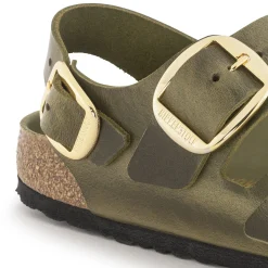 Best Sale Birkenstock Milano Big Buckle Olive Green