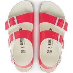 Cheap Birkenstock Milano Bs Neon Pink/White Patent