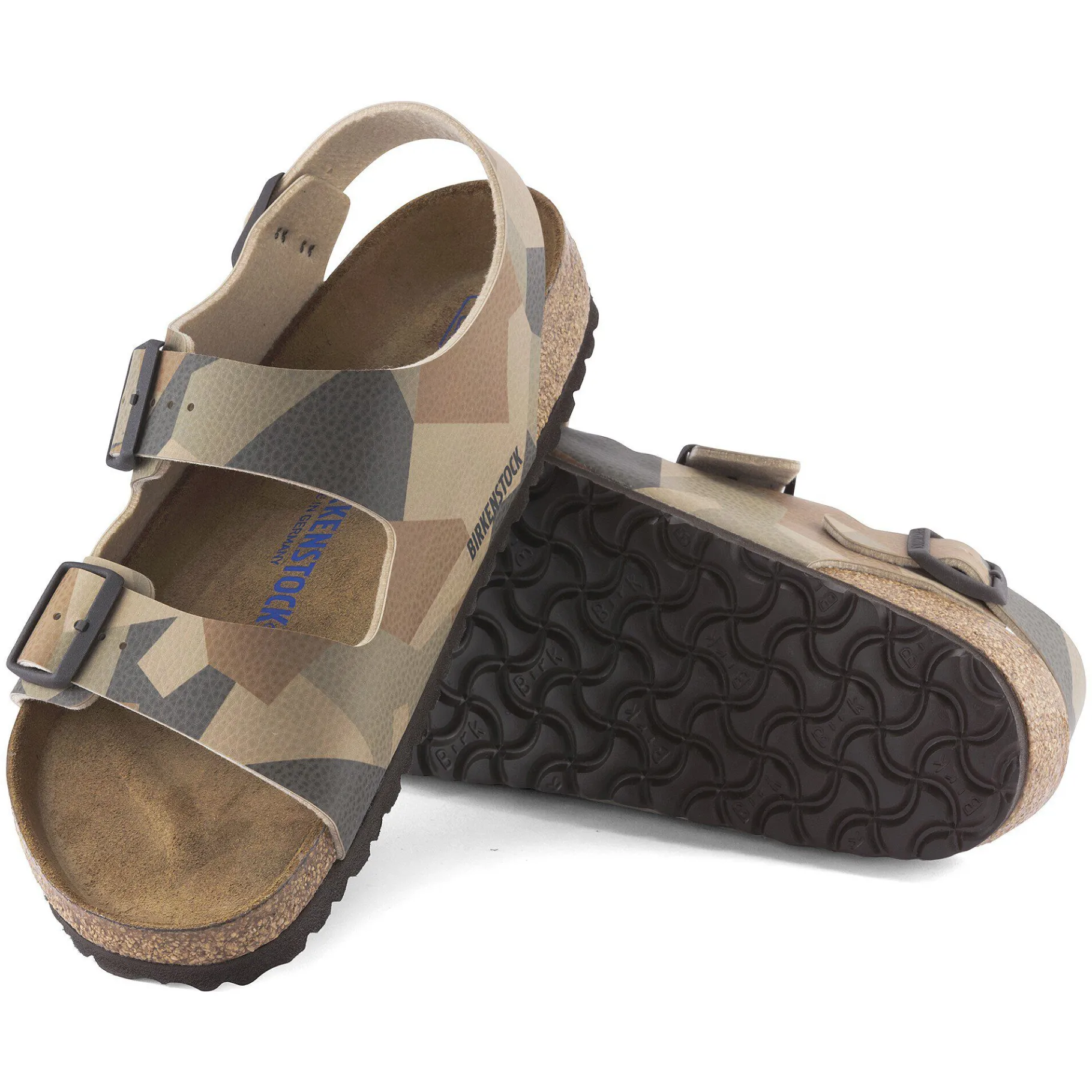 Clearance Birkenstock Milano Bs Desert Soil Geo Camo Core