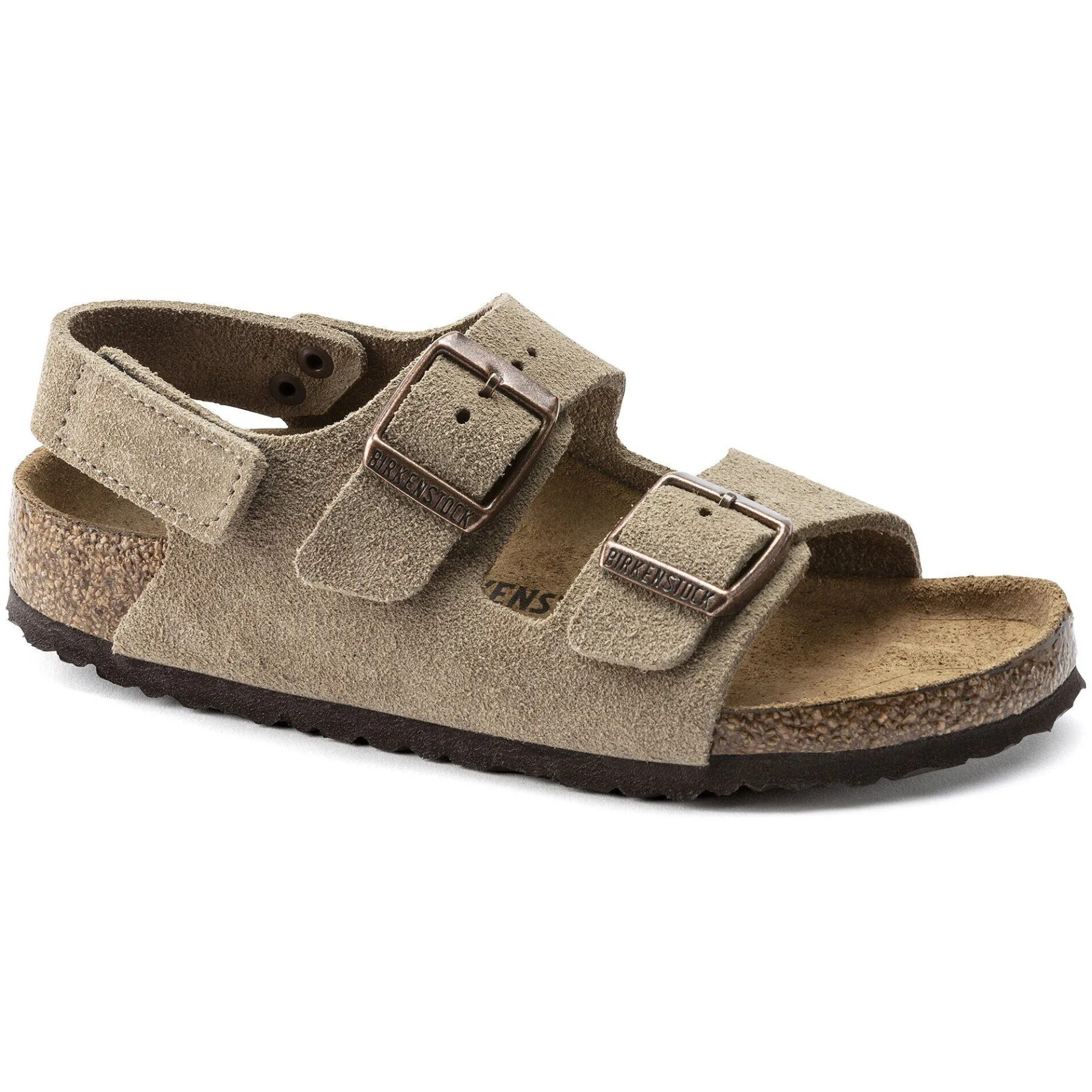 Store Birkenstock Milano Hl Suede Kids Taupe
