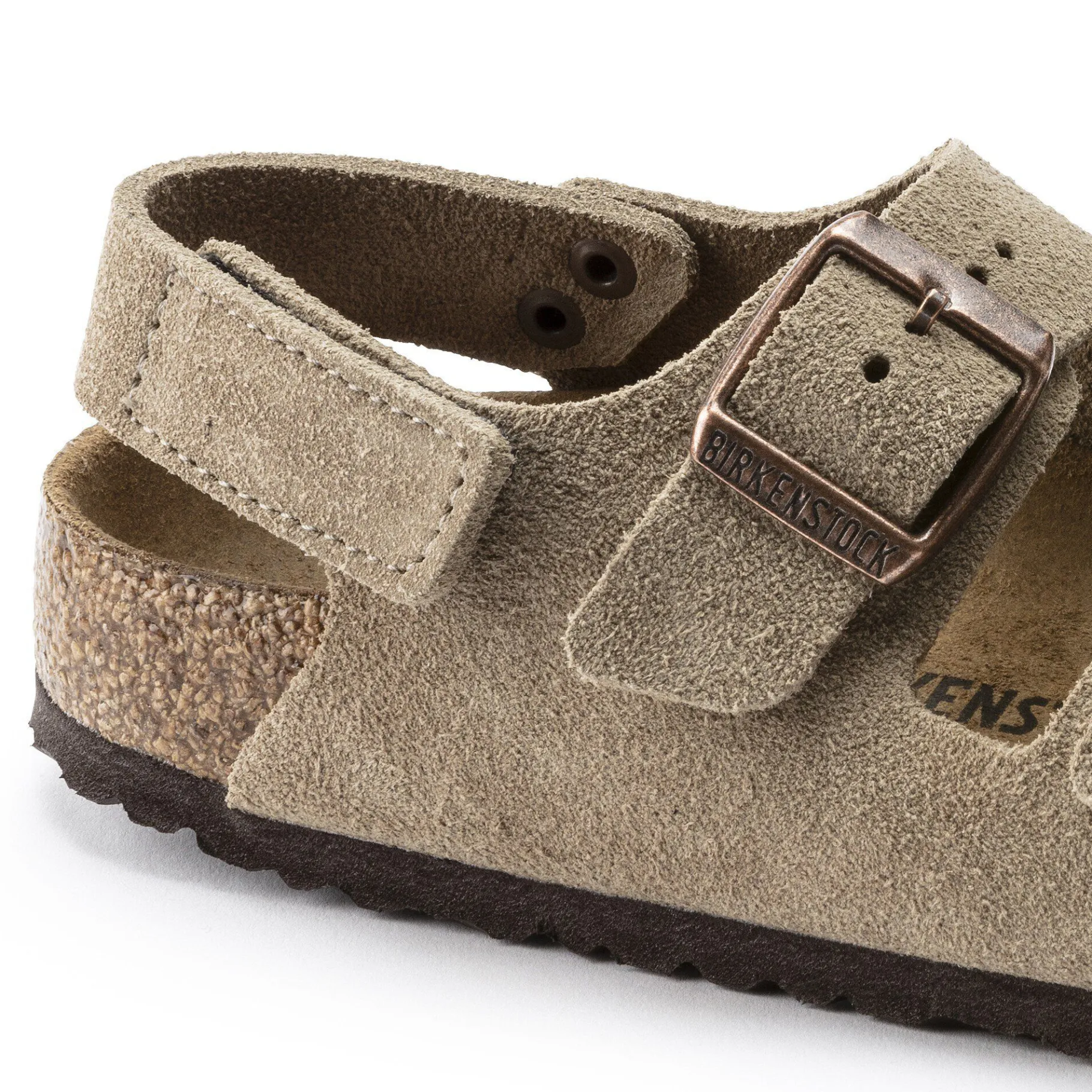 Store Birkenstock Milano Hl Suede Kids Taupe
