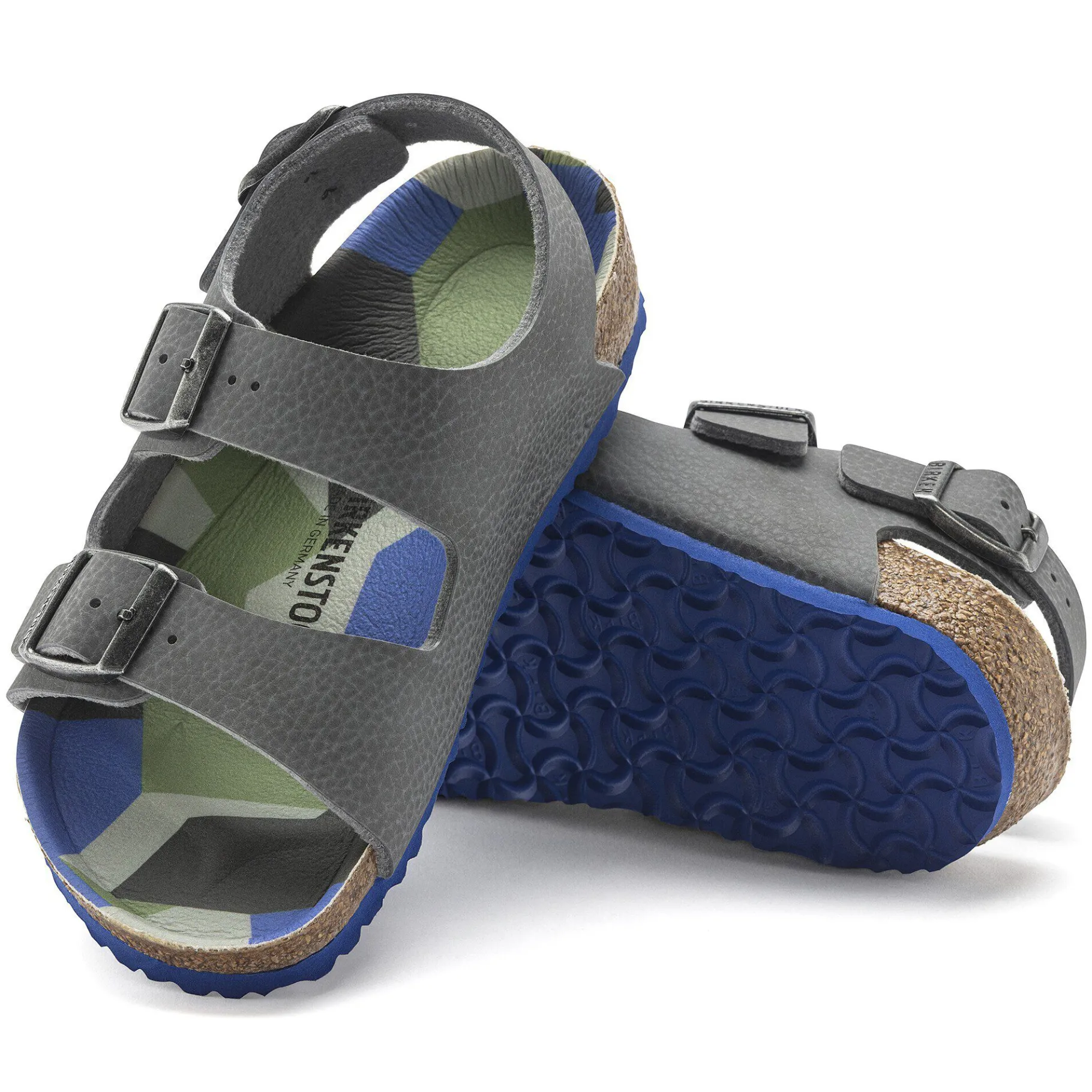 Online Birkenstock Milano Kids Desert Soil Camo Gray