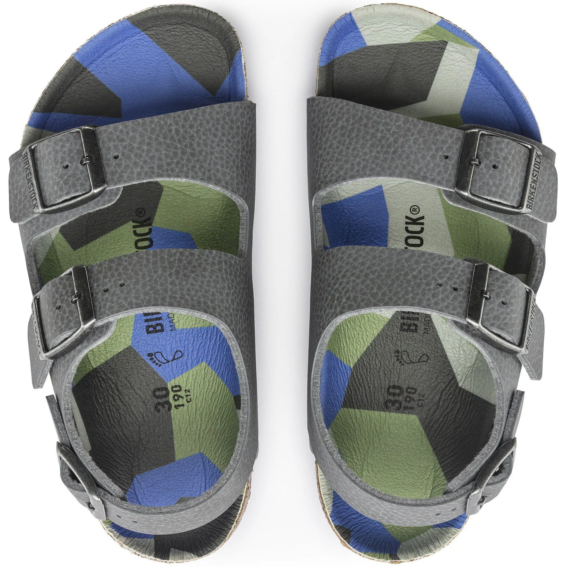 Online Birkenstock Milano Kids Desert Soil Camo Gray