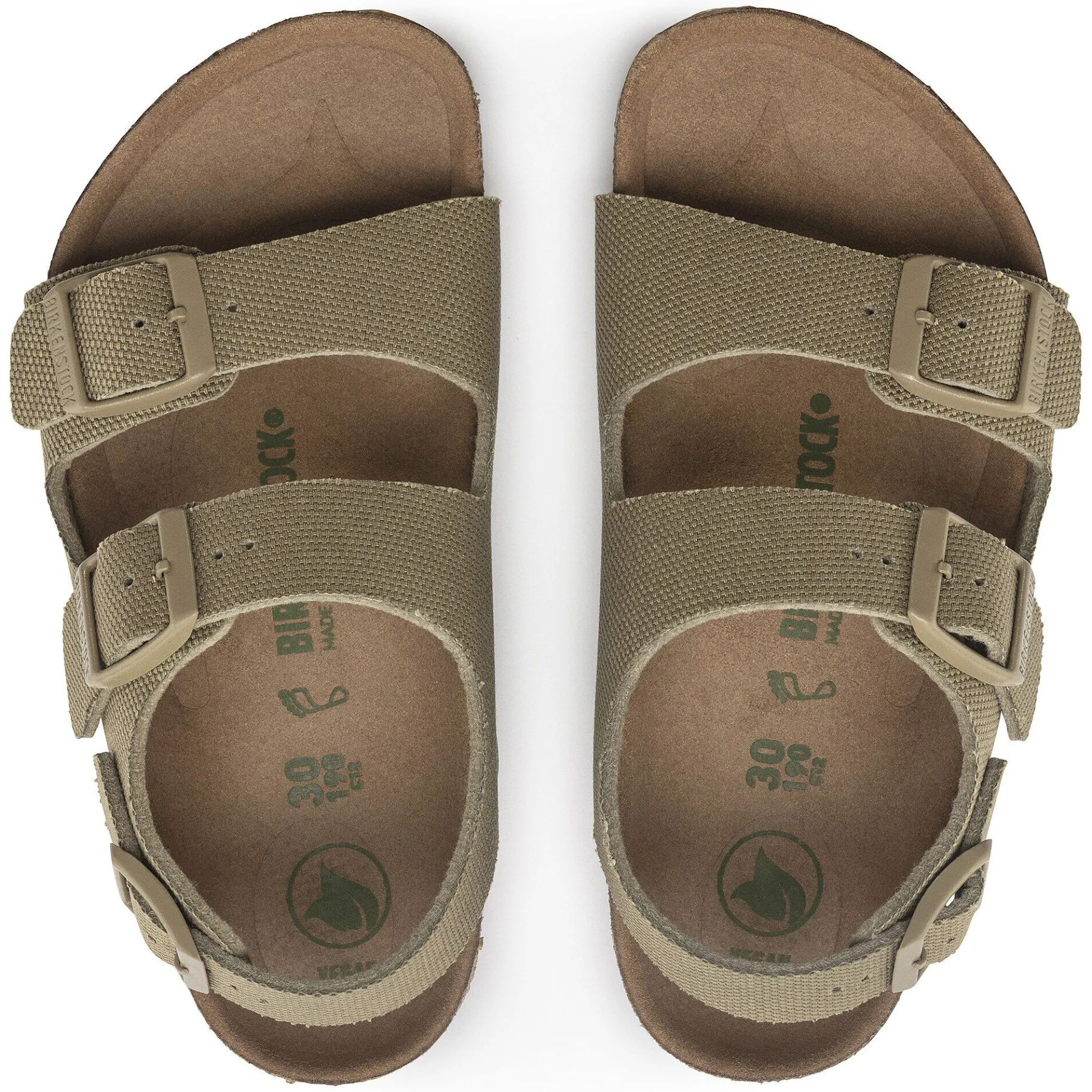 Flash Sale Birkenstock Milano Kids Vegan Vegan Canvas Faded Khaki