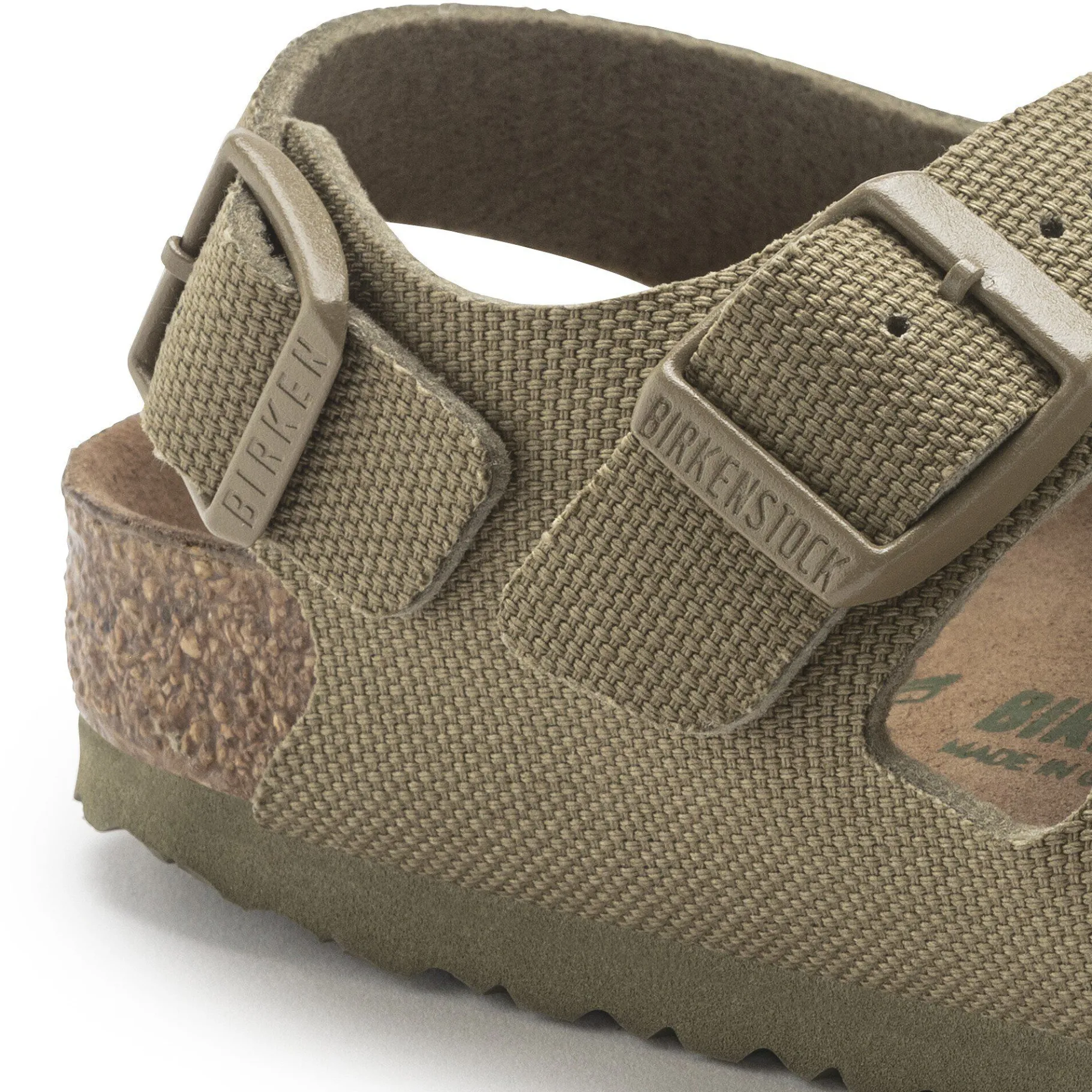 Flash Sale Birkenstock Milano Kids Vegan Vegan Canvas Faded Khaki
