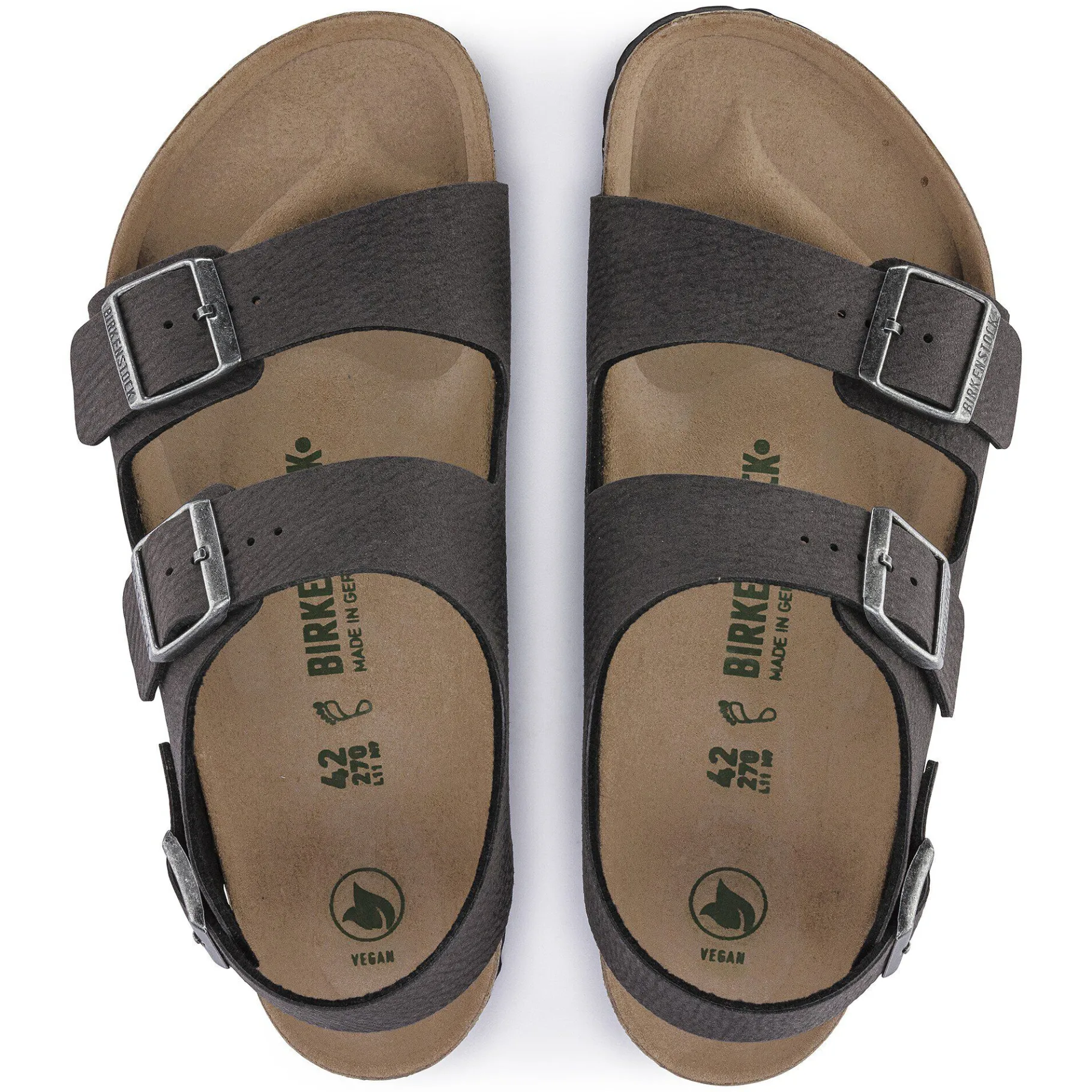 Sale Birkenstock Milano Vegansk Desert Dust Black