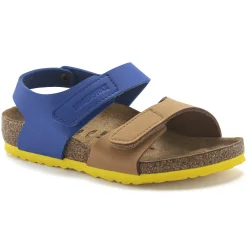 Fashion Birkenstock Palu Kids Logo Bs Caramel/Ultra Blue