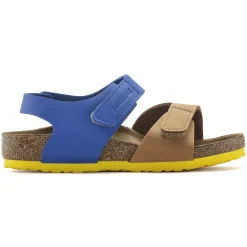 Fashion Birkenstock Palu Kids Logo Bs Caramel/Ultra Blue