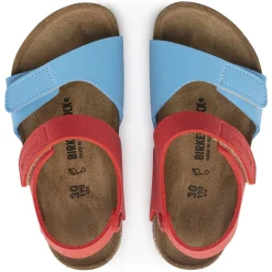 Cheap Birkenstock Palu Kids Logo Bs Sky Blue/Active Red