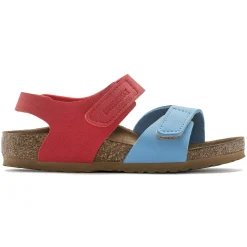 Cheap Birkenstock Palu Kids Logo Bs Sky Blue/Active Red