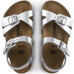 Discount Birkenstock Rio Kids Electric Metallic Silver