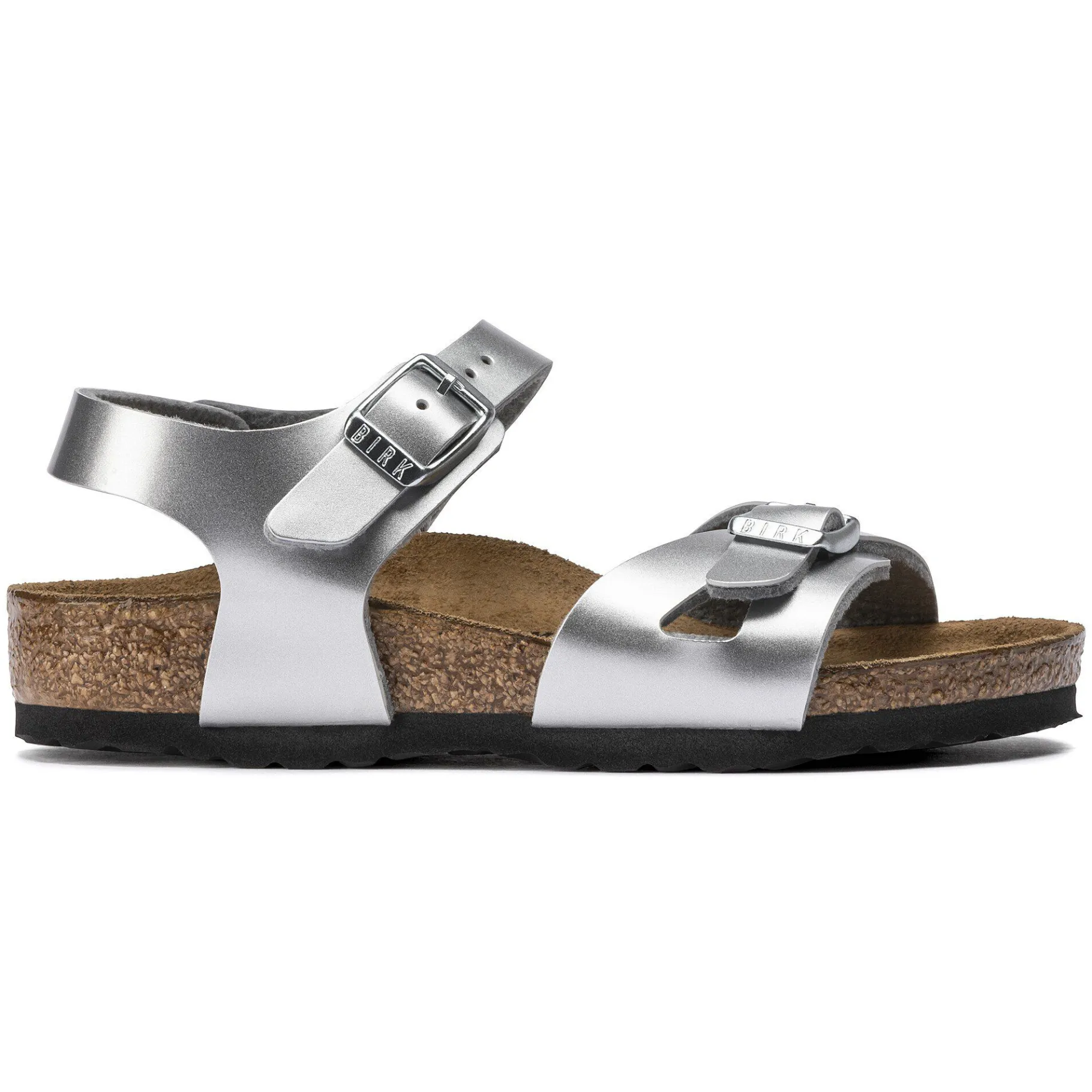 Discount Birkenstock Rio Kids Electric Metallic Silver