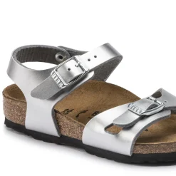 Discount Birkenstock Rio Kids Electric Metallic Silver