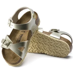 Fashion Birkenstock Rio Kids Electric Metallic Gold